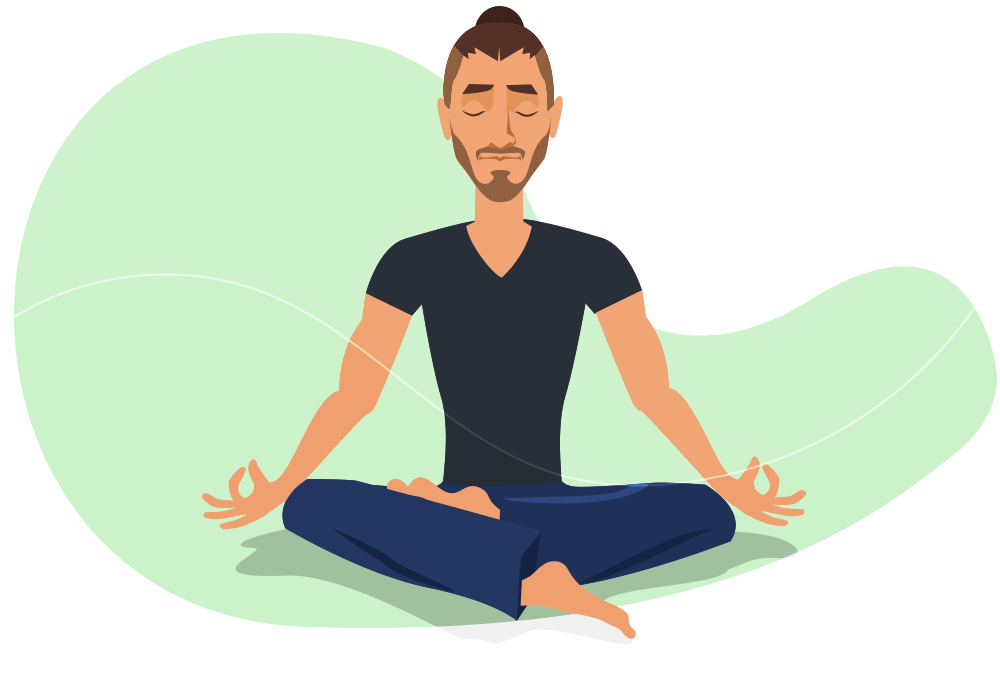 Utilize a meditação diária para combater o pensamento acelerado